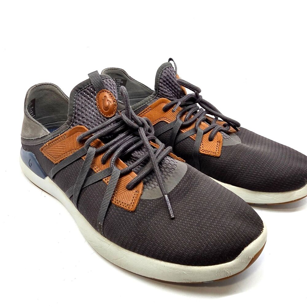 Olukai MIO LI 10440-PPPV1 Mens Dark Gray Athletic Sneakers Size US 13